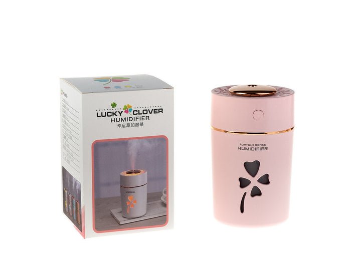 Lucky Clover Mini USB Humidifier – 280ml Portable Aroma Diffuser