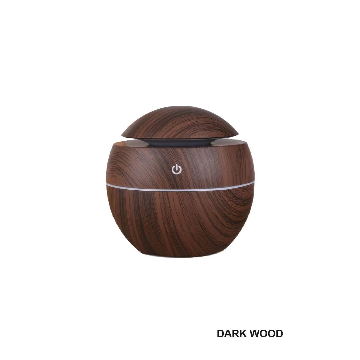 Wood-Grain LED Ultrasonic Diffuser/ Humidifier