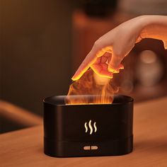 Flame-Effect Electric Essential Oil Diffuse/ Humidifier