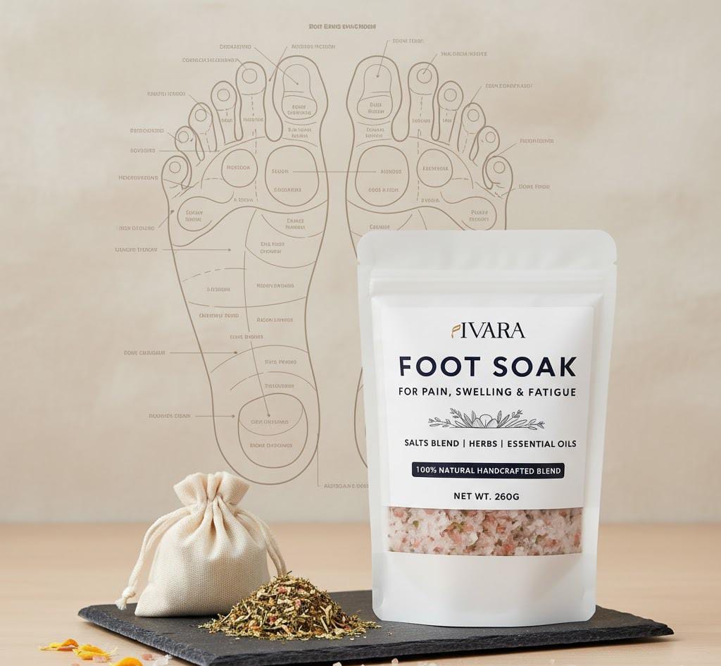 IVARA Natural Foot Soak — For Pain, Swelling & Fatigue